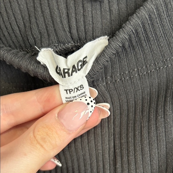 Garage Charcoal Ribbed Pants - Picture 2 of 3